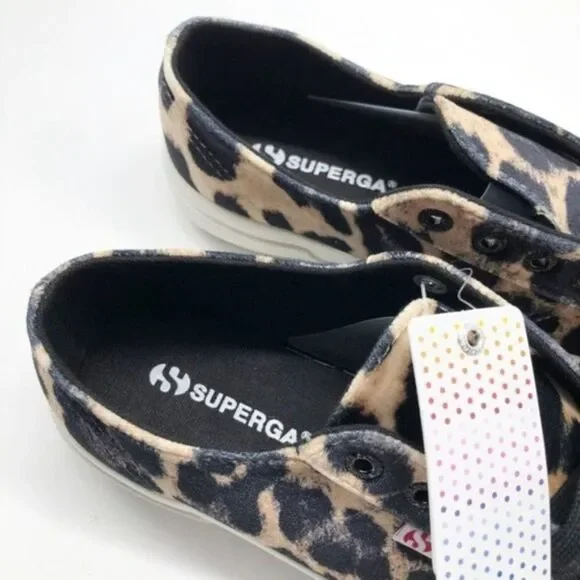 SUPERGA 2750 Leopard Velvet Sneakers  - Picture 7 of 8